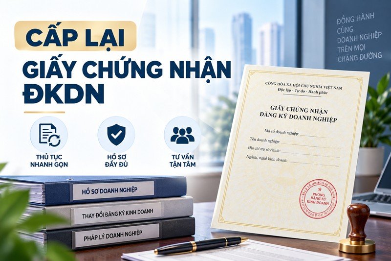 Cấp lại Giấy chứng nhận ĐKDN, Giấy xác nhận về việc thay đổi nội dung ĐKDN