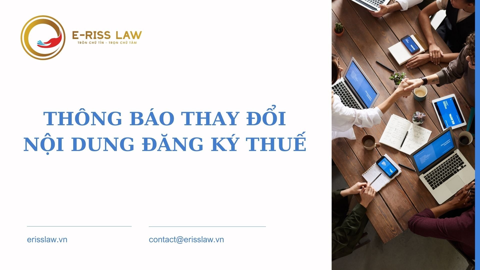 Thông báo thay đổi nội dung đăng ký thuế